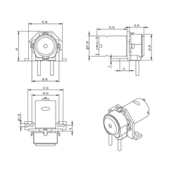6V 5000RPM Peristaltic Dosing Pump – Precision peristaltic pump for chemical dosing & medical applications – Robocraze