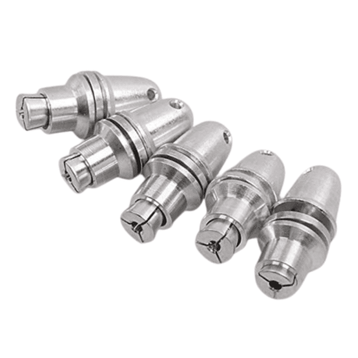 Robocraze RC Aluminum Bullet Propeller Adapter (5pcs, 2.3mm) – Secure prop mounting. -DIY Drone Parts -Robocraze