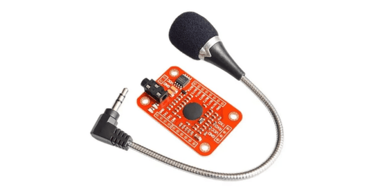 Voice Recognition Module โ Voice module for smart control. -Voice Recognition Sensor -Robocraze
