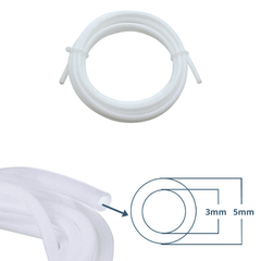 PTFE 3x5mm White Teflon Tube 1M (3mm ID X 5mm OD) – Strong 3D Printing Machine Parts for guiding.-Robocraze