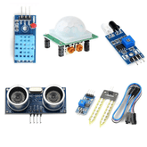 5 in 1 Sensor Kit for Arduino – Compact Arduino sensor kit with modules for learning. -DIY Sensor Kit -Robocraze