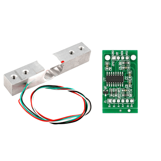 10kg Load Cell with HX711 Sensor – Compact load cell with HX711 for Arduino weight projects. -DIY Sensor Kit -Robocraze