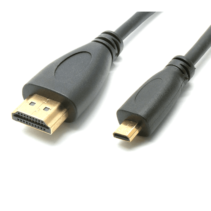 HDMI to Micro HDMI Cable – High-speed Raspberry Pi Power Cable for clear video transmission. -Robocraze
