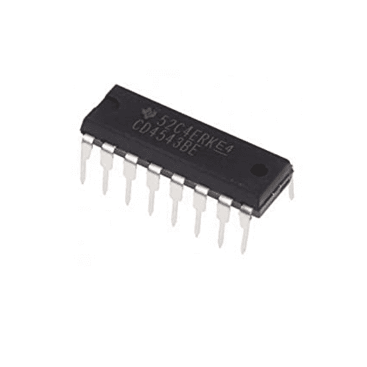 CD4543 BCD to 7 Segment Decoder IC – BCD to 7-segment decoder IC for display control. -Robocraze