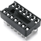 14 Pin Narrow IC Base (Pack of 5) – 14-pin narrow IC socket base for PCB assembly & testing. -Robocraze