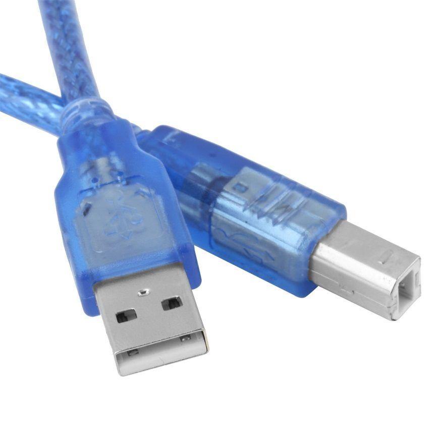 USB A-B Cable for Arduino 20cm – Short-length Arduino USB Cable for compact connections (color may vary). -Robocraze