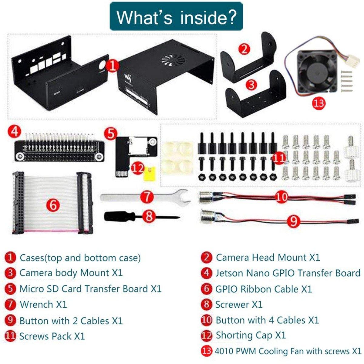 Jetson Nano Metal Case – Durable protective case for NVIDIA Jetson Nano. -Jetson Nano Accessories -Robocraze