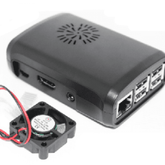 Raspberry Pi ABS Case with Fan (Back) – Protective Raspberry Pi Accessories with active cooling. -Robocraze