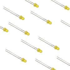 3mm Yellow LED (Pack of 10) – Low-power LED for DIY electronics - Electronic Components - Robocraze