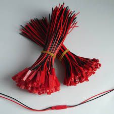 80mm JST 2 Pin Plug Wire (10 Pairs) – Secure JST connectors for power. -Electronic Components -Robocraze