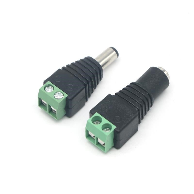 DC Power Male Plug Jack Adapter Connector – Reliable power plug for DC connections. Electronic Components - Robocraze