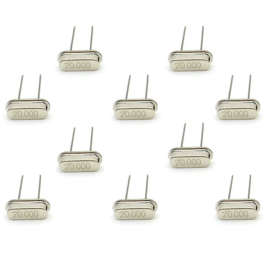 20MHz Crystal Oscillator (10PC) – High-frequency oscillators for timing. -Basic Components -Robocraze