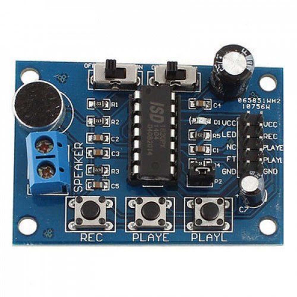 ISD1820 Sound Voice Board Recording Module – ISD1820-based voice recording and playback module. -Voice Module -Robocraze