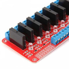 5V 8 Channel SSR Module – 8-channel solid-state relay module for automation. -Relay Module -Robocraze