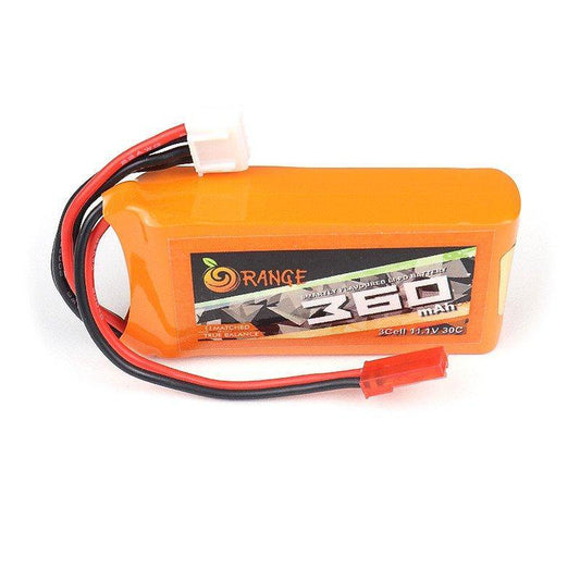 11.1 V 360mAh Orange Lithium Polymer Battery-Robocraze