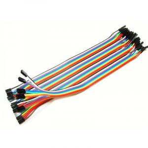 F2F Jumper Wires (20cm) 20pcs – Flexible F2F jumper wires for electronics. Electronic Components - Robocraze