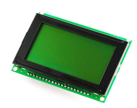 128x48 Green LCD - 128x48 green graphic LCD for electronics projects & industrial use. -LCD Display -Robocraze