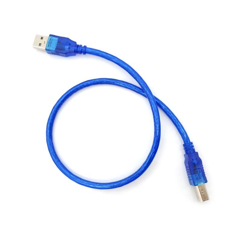 USB A-B Cable for Arduino 20cm – Short-length Arduino USB Cable for compact connections (color may vary). -Robocraze