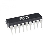 HT12D Decoder IC – HT12D decoder IC for wireless communication. Integrated Circuit - Electronic Components - Robocraze