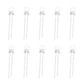 3mm White LED (Pack of 10) – Bright & energy-efficient LED for projects - Electronic Components - Robocraze