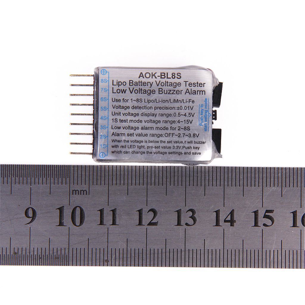 LiPo Battery Voltage Tester – Monitor LiPo battery cell voltage. -Battery Charger -Robocraze