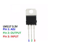 LM1117 IC Transistor (5PC) – Low-dropout voltage regulators. -Basic Components -Robocraze