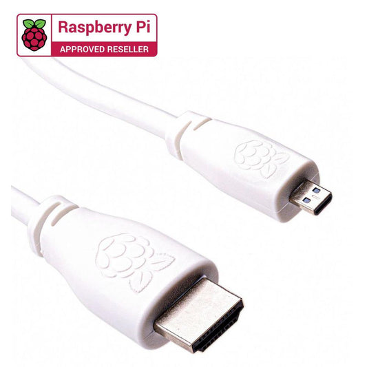 Raspberry Pi Official Micro HDMI to Standard HDMI Cable (1M) – Premium HDMI cable -Robocraze