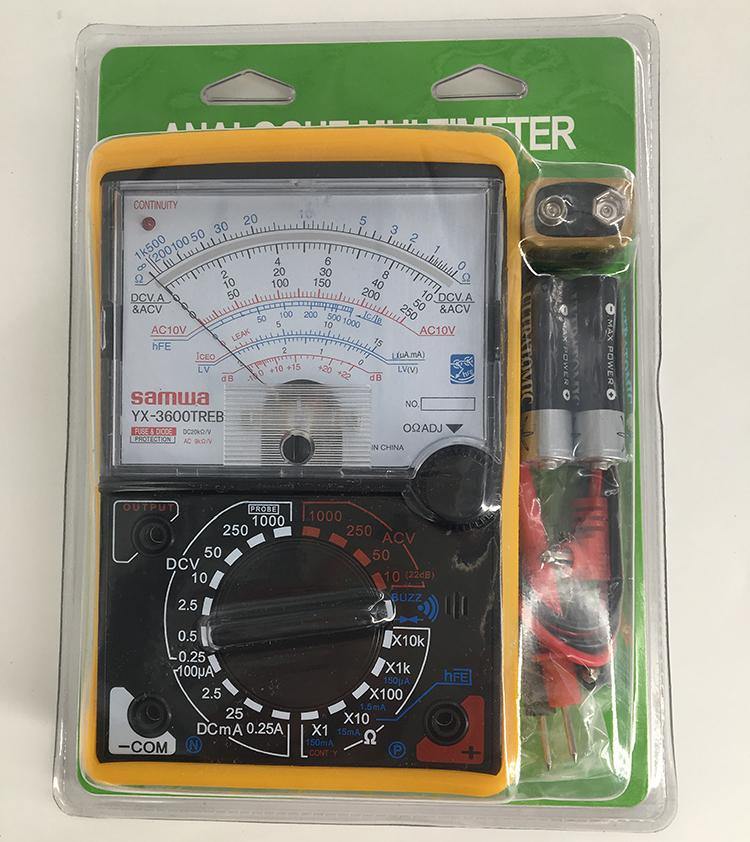 YX-3600TREB Analog Multimeter – Reliable analog meter for voltage & resistance.-Analog Multimeter -Robocraze