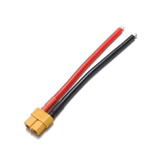 XT60 Female Connector with Silicon Wire – Heat-resistant connector for RC power. Electronic Components - Robocraze