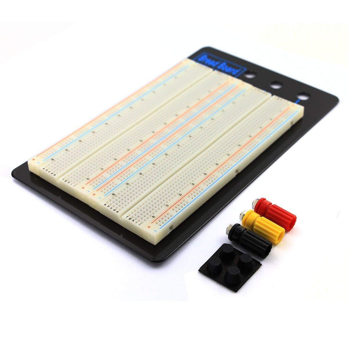 1660 Tie-Point Solderless Breadboard – Large breadboard for circuit prototyping. Electronic Components - Robocraze