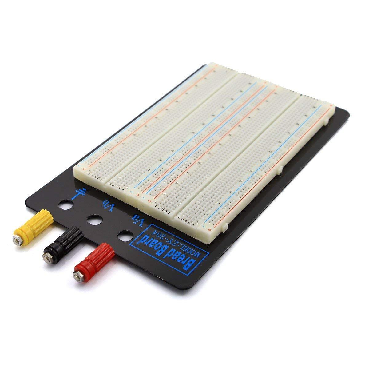 1660 Tie-Point Solderless Breadboard – Large breadboard for circuit prototyping. Electronic Components - Robocraze