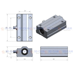 SC8LUU Linear Bearing Bushing 8mm – Precise CNC router motion.-Robocraze
