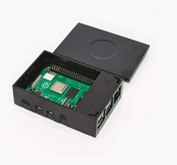 Raspberry Pi 4 Premium Black Case-Robocraze