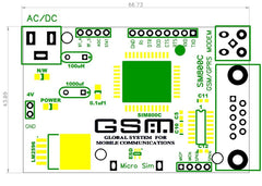 Sim 800C GSM Modem with Battery-Robocraze