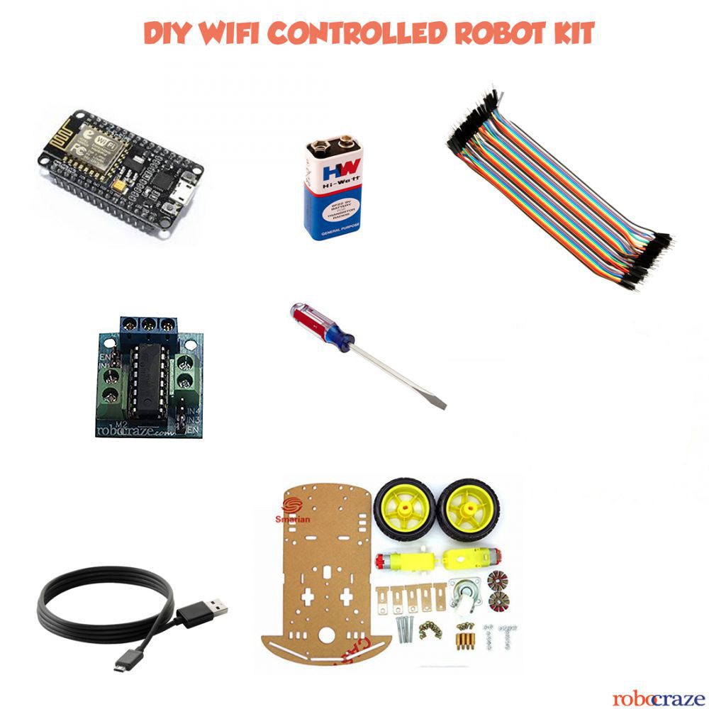 Buy DIY WiFi Controlled Robot Kit Online @ Best Price in India – Robocraze