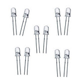 3mm White Blue LED (Pack of 10) – Cool white LED for indicator use - Electronic Components - Robocraze