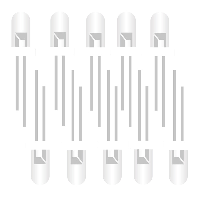 5mm White Green LED (Pack of 10) – Reliable LED for DIY lighting & electronics - Electronic Components - Robocraze