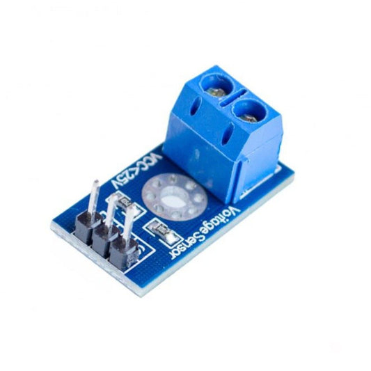 Voltage Sensor Module 25V - Measures voltage levels up to 25V. -Voltage Sensor -Robocraze