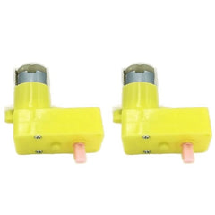60 RPM L-Shaped Single Shaft BO Gear Motor (2 pcs), reliable for robotic arms & smart cars – Robot Motors - Robocraze