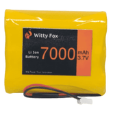Witty Fox 3.7V 7000mAh Li-ion Battery – Reliable battery for robotics. -Lithium Battery -Robocraze