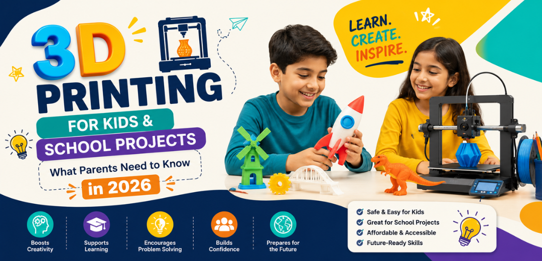 3D Printing for Kids and School Projects: What Parents Need to Know in 2026 - Cover Image