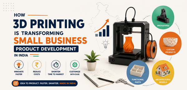 How 3D Printing Is Transforming Small Business Product Development in India - Cover Image