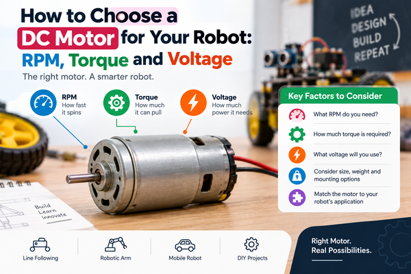 How to Choose a DC Motor for Your Robot: RPM, Torque and Voltage
