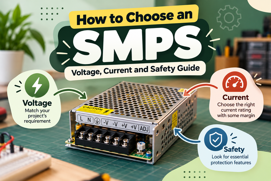 How to Choose an SMPS: Voltage, Current and Safety Guide
