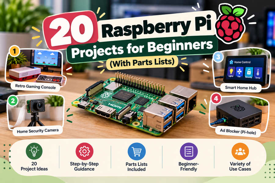 20 Raspberry Pi Projects for Beginners (With Parts Lists)