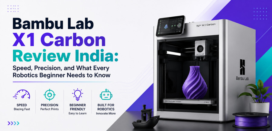 Bambu Lab X1 Carbon Review India: Speed, Precision, and What Every Robotics Beginner Needs to Know