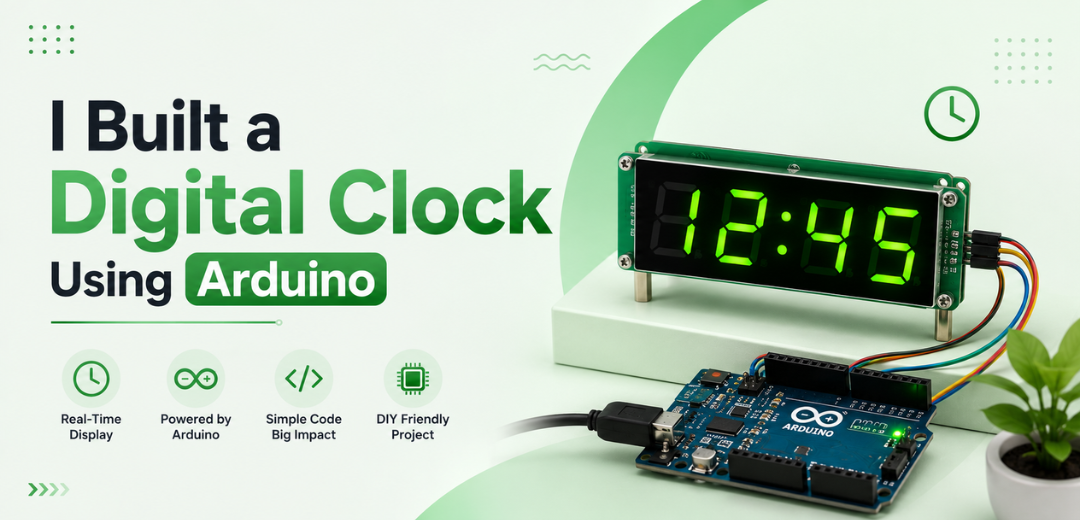 I Built a Digital Clock Using Arduino