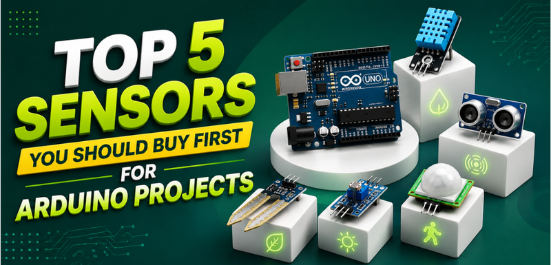 Top 5 Sensors You Should Buy First for Arduino Projects