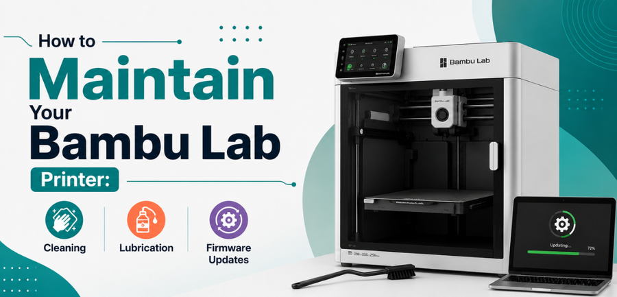 How to Maintain Your Bambu Lab Printer: Cleaning, Lubrication and Firmware Updates