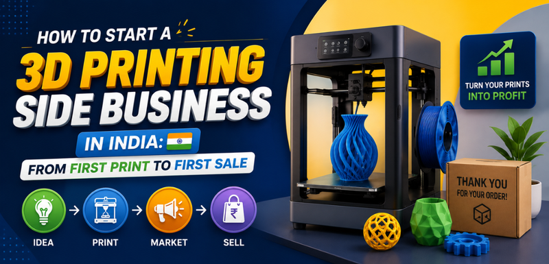 How to Start a 3D Printing Side Business in India: From First Print to First Sale